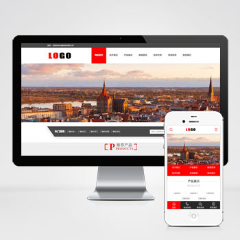 (PC+WAP)红色风格化学化企业通用网站工网站模板