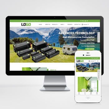 (自适应手机端)电源设备外贸网站模板 带自动翻译功能